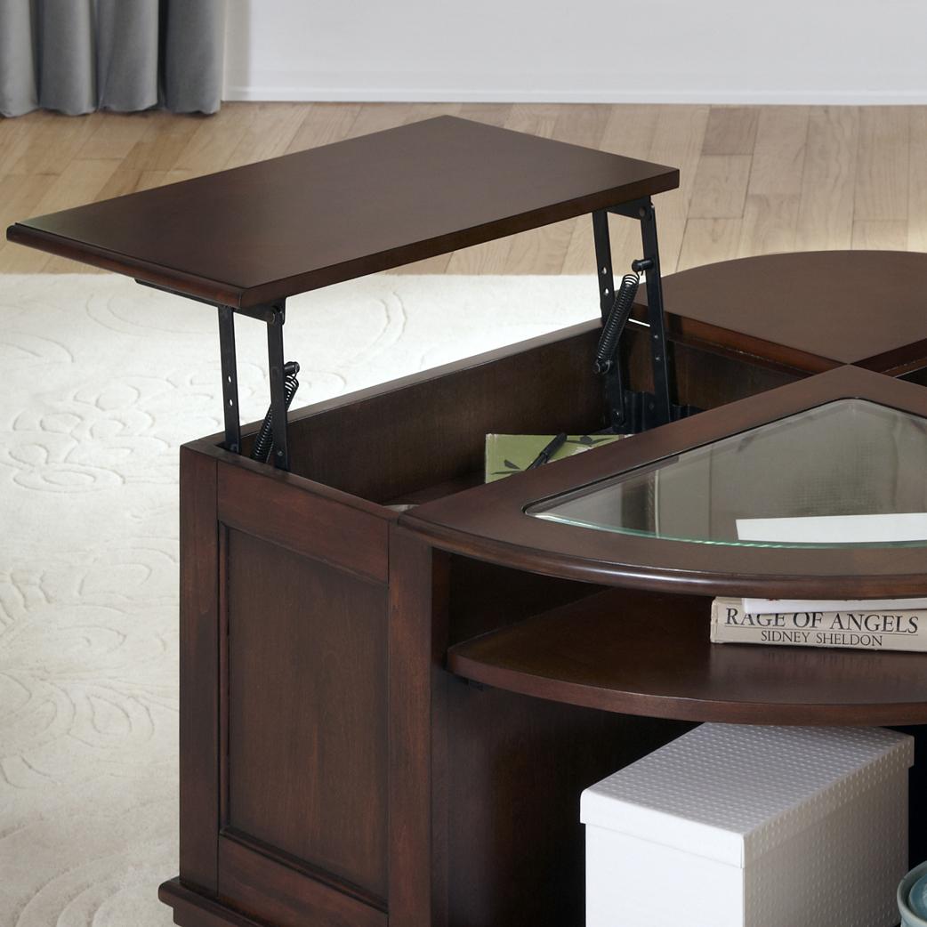 Liberty Furniture Wallace Casual Wedge Cocktail Table Dream Home Furniture Cocktail/Coffee